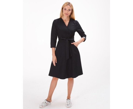 Зображення 6 Медична сукня жіноча Прованс чорна р. 42, "БІЛИЙ ХАЛАТ" 178-321-677, Розмір: 42, Цвет: чорний