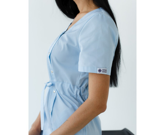 Зображення 7 Медична туніка жіноча Наомі блакитна р. 42, "БІЛИЙ ХАЛАТ" 151-462-679, Розмір: 42, Цвет: лазурный