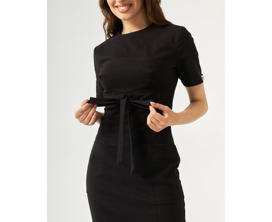 Зображення 7 Медичне плаття жіноче Скарлетт чорне р. 42, "БІЛИЙ ХАЛАТ" 304-321-704, Розмір: 42, Цвет: чорний