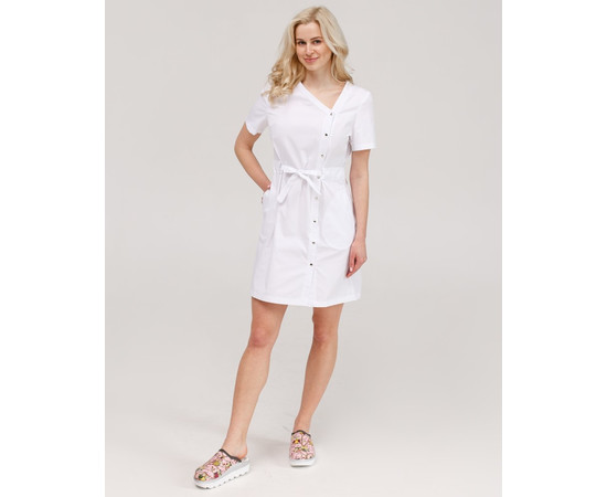 Изображение 8 Медицинская туника женская Наоми белая р. 54, "БЕЛЫЙ ХАЛАТ" 151-324-679, Размер: 54, Цвет: белый