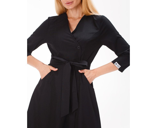 Зображення 3 Медична сукня жіноча Прованс чорна р. 42, "БІЛИЙ ХАЛАТ" 178-321-677, Розмір: 42, Цвет: чорний