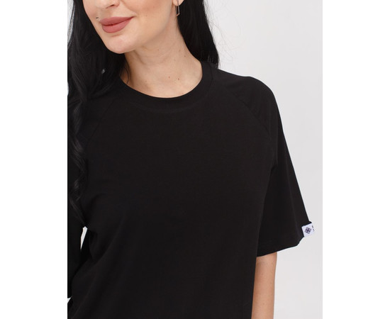 Зображення 5 Футболка-реглан жіноча чорна р. XL, "БІЛИЙ ХАЛАТ" 348-321-798, Розмір: XL, Цвет: чорний