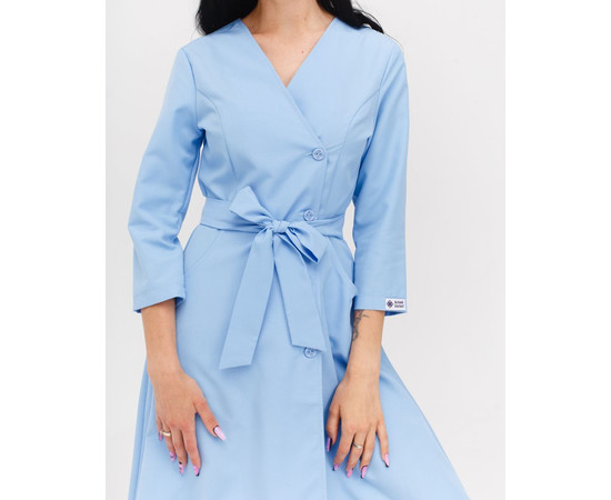 Зображення 3 Медична сукня жіноча Прованс блакитна р. 42, "БІЛИЙ ХАЛАТ" 178-333-677, Розмір: 42, Цвет: блакитний