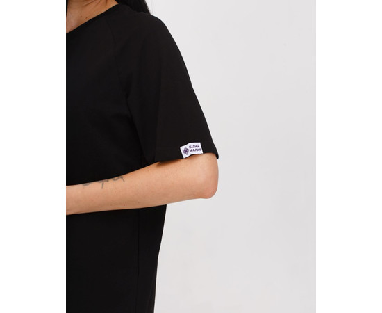 Зображення 3 Футболка-реглан жіноча чорна р. XL, "БІЛИЙ ХАЛАТ" 348-321-798, Розмір: XL, Цвет: чорний