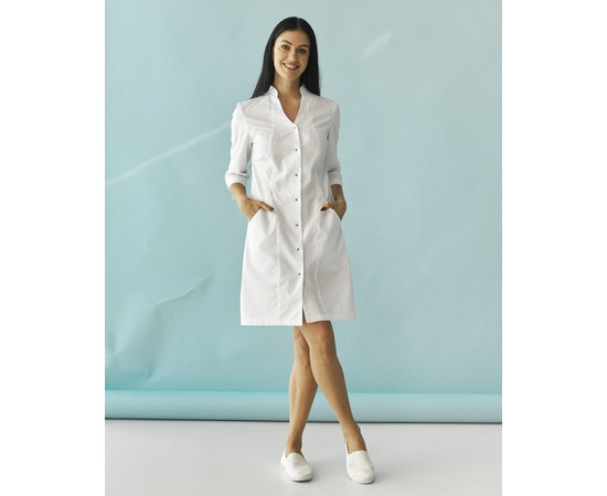Зображення 2 Медичний халат жіночий Елізабет білий р. 42, "БІЛИЙ ХАЛАТ" 416-324-679, Розмір: 42, Цвет: білий