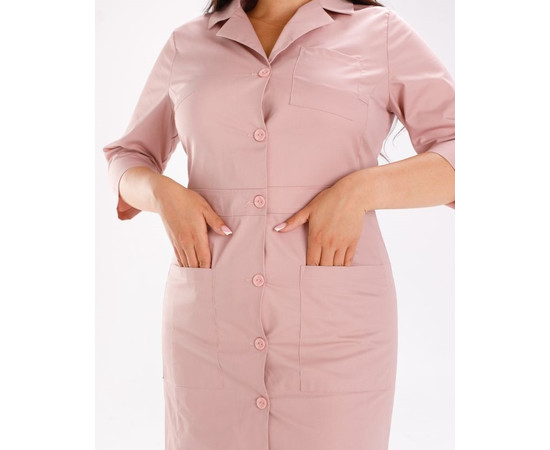 Зображення 4 Медичний жіночий халат Софі ліловий +SIZE р. 52, "БІЛИЙ ХАЛАТ" 306-401-677, Розмір: 52, Цвет: фіолетовий