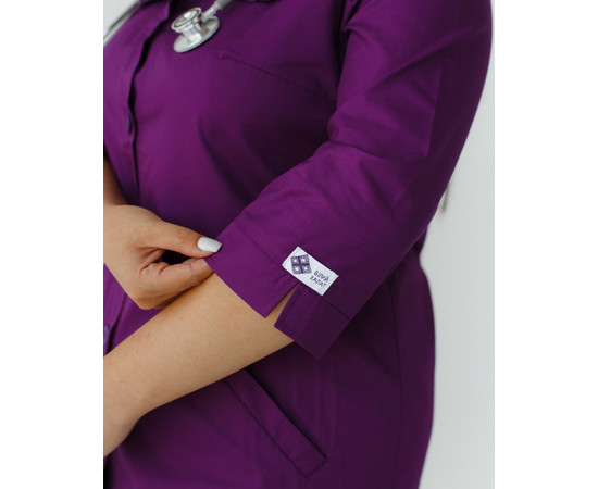 Зображення 6 Медичний жіночий халат Валері фіолетовий +SIZE р. 52, "БІЛИЙ ХАЛАТ" 156-335-677, Розмір: 52, Цвет: фиолетовый