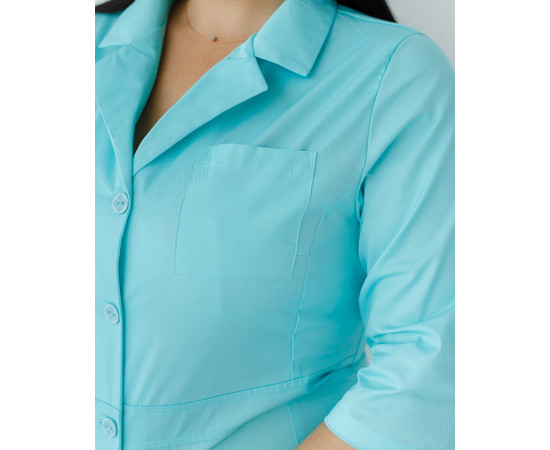 Изображение 6 Медицинский халат женский Софи ментол +SIZE р. 50, "БЕЛЫЙ ХАЛАТ" 306-441-677, Размер: 50, Цвет: ментол