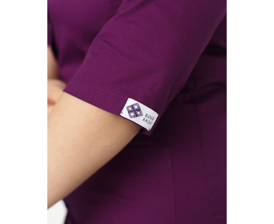 Зображення 6 Медичний жіночий халат Софі фіолетовий +SIZE р. 52, "БІЛИЙ ХАЛАТ" 306-335-677, Розмір: 52, Цвет: фиолетовый