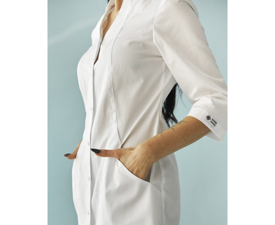 Зображення 6 Медичний халат жіночий Елізабет білий р. 40, "БІЛИЙ ХАЛАТ" 416-324-679, Розмір: 40, Цвет: білий