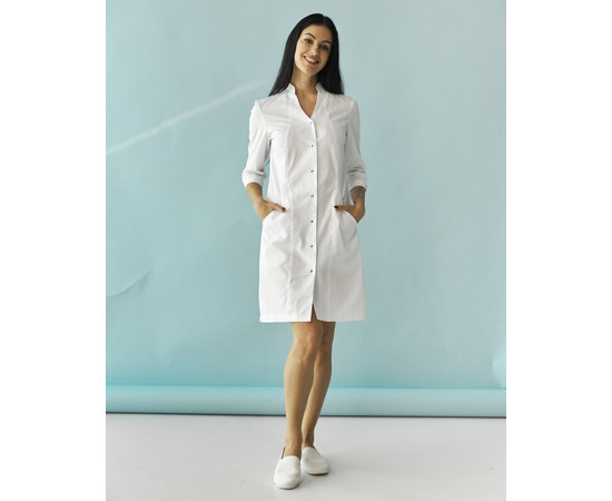 Зображення 7 Медичний халат жіночий Елізабет білий р. 40, "БІЛИЙ ХАЛАТ" 416-324-679, Розмір: 40, Цвет: білий