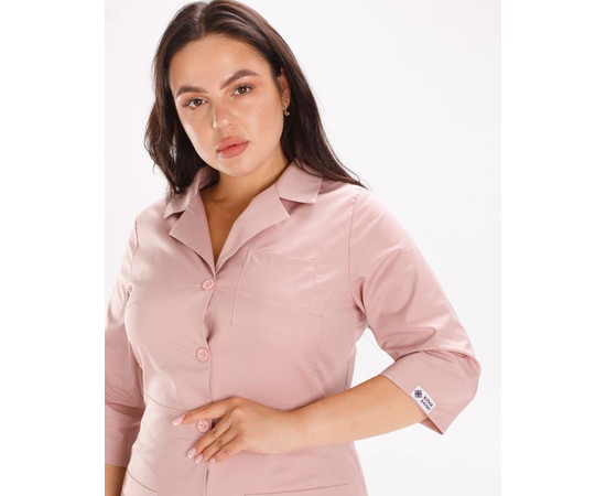 Изображение 3 Медицинский халат женский Софи лиловый +SIZE р. 58, "БЕЛЫЙ ХАЛАТ" 306-401-677, Размер: 58, Цвет: лиловый