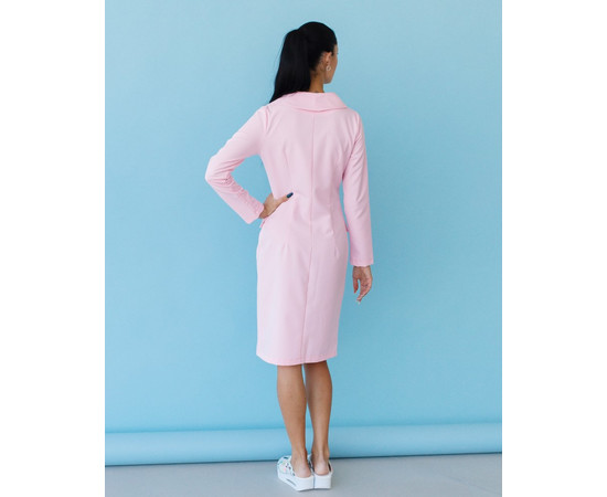 Изображение 2 Медицинский халат женский Моника светло-розовый р. 50, "БЕЛЫЙ ХАЛАТ" 356-414-677, Размер: 50, Цвет: светло-розовый