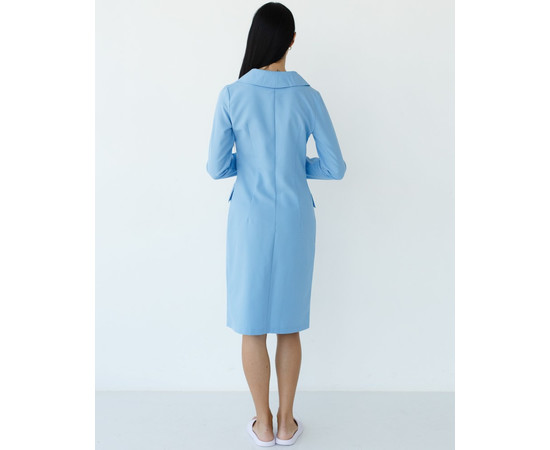Зображення 2 Медичний жіночий халат Моніка блакитний р. 48, "БІЛИЙ ХАЛАТ" 356-333-677, Розмір: 48, Цвет: блакитний