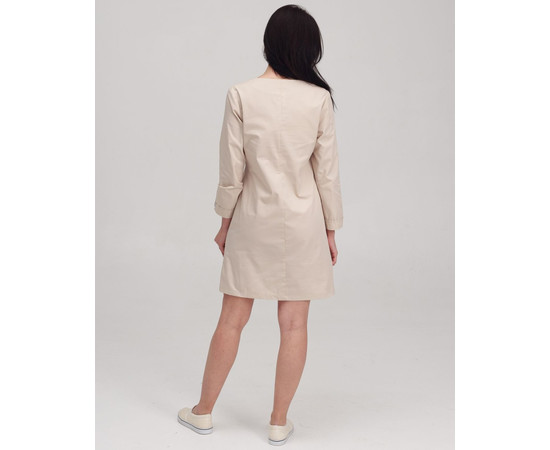 Зображення 2 Жіночий жіночий халат Жаклін кремовий р. 50, "БІЛИЙ ХАЛАТ" 391-460-679, Розмір: 50, Цвет: кремовий