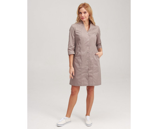 Зображення 2 Медичний халат жіночий Елізабет мокко р. 54, "БІЛИЙ ХАЛАТ" 416-421-679, Розмір: 54, Цвет: моко