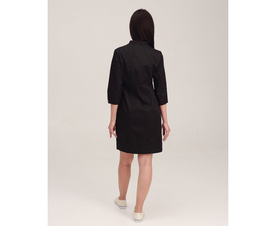 Зображення 2 Медичний халат жіночий Елізабет чорний р. 48, "БІЛИЙ ХАЛАТ" 416-321-679, Розмір: 48, Цвет: чорний