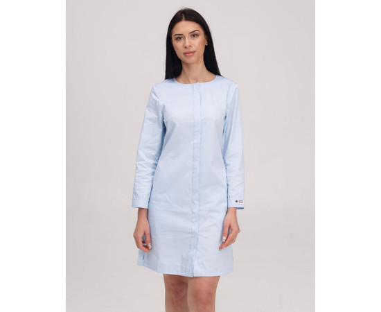 Зображення 3 Медичний халат жіночий Жаклін блакитний р. 46, "БІЛИЙ ХАЛАТ" 391-462-679, Розмір: 46, Цвет: лазурный