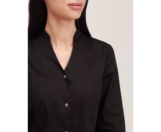 Зображення 4 Медичний халат жіночий Елізабет чорний р. 44, "БІЛИЙ ХАЛАТ" 416-321-679, Розмір: 44, Цвет: чорний