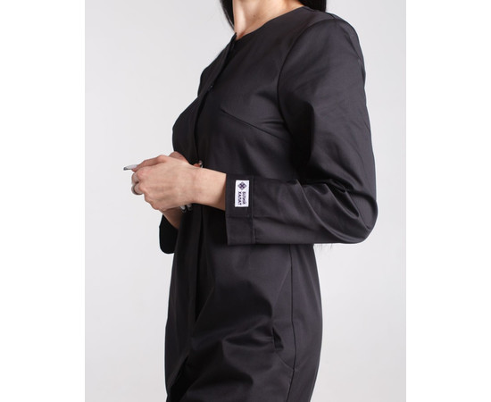 Зображення 4 Жіночий жіночий халат Жаклін чорний р. 46, "БІЛИЙ ХАЛАТ" 391-321-677, Розмір: 46, Цвет: чорний