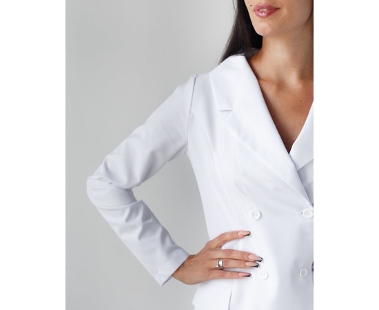 Зображення 4 Медичний жіночий халат Моніка білий р. 46, "БІЛИЙ ХАЛАТ" 356-324-677, Розмір: 46, Цвет: білий