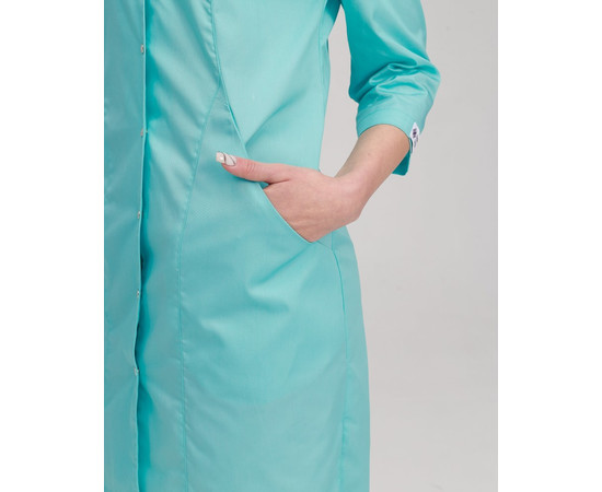 Изображение 5 Медицинский халат женский Элизабет мятный р. 42, "БЕЛЫЙ ХАЛАТ" 416-332-679, Размер: 42, Цвет: мятный