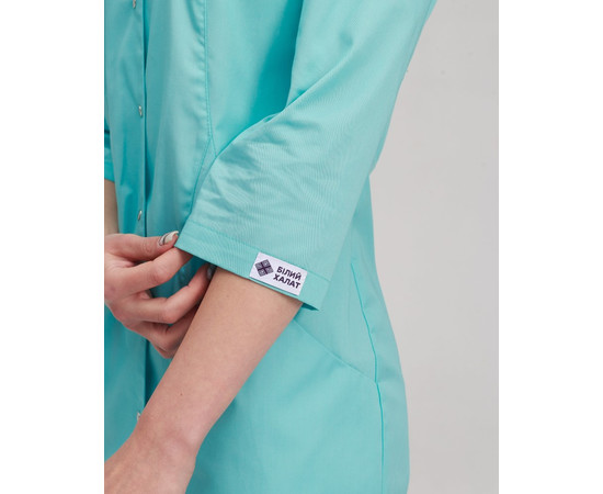 Изображение 6 Медицинский халат женский Элизабет мятный р. 40, "БЕЛЫЙ ХАЛАТ" 416-332-679, Размер: 40, Цвет: мятный