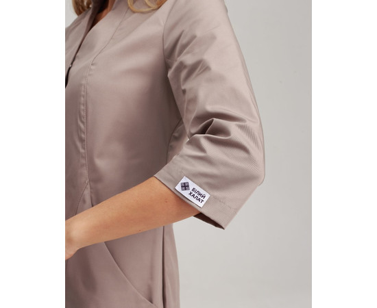 Зображення 6 Медичний халат жіночий Елізабет мокко р. 46, "БІЛИЙ ХАЛАТ" 416-421-679, Розмір: 46, Цвет: моко