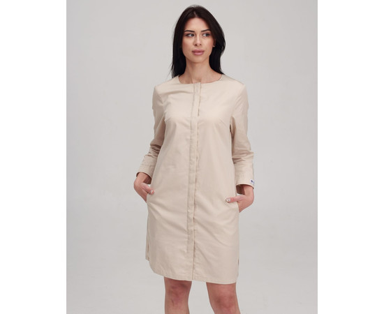 Зображення 6 Жіночий жіночий халат Жаклін кремовий р. 52, "БІЛИЙ ХАЛАТ" 391-460-679, Розмір: 52, Цвет: кремовий