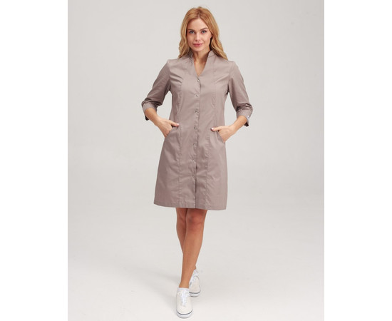 Зображення 7 Медичний халат жіночий Елізабет мокко р. 40, "БІЛИЙ ХАЛАТ" 416-421-679, Розмір: 40, Цвет: моко