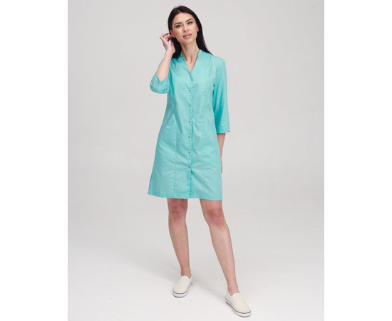 Зображення 7 Медичний халат жіночий Елізабет м'ятний р. 54, "БІЛИЙ ХАЛАТ" 416-332-679, Розмір: 54, Цвет: м'ятний