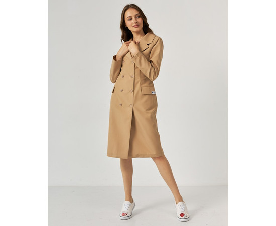 Зображення 8 Медичний жіночий халат Моніка пісочний р. 50, "БІЛИЙ ХАЛАТ" 356-323-677, Розмір: 50, Цвет: пісочний