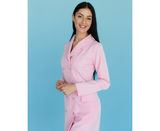 Изображение 8 Медицинский халат женский Моника светло-розовый р. 52, "БЕЛЫЙ ХАЛАТ" 356-414-677, Размер: 52, Цвет: светло-розовый