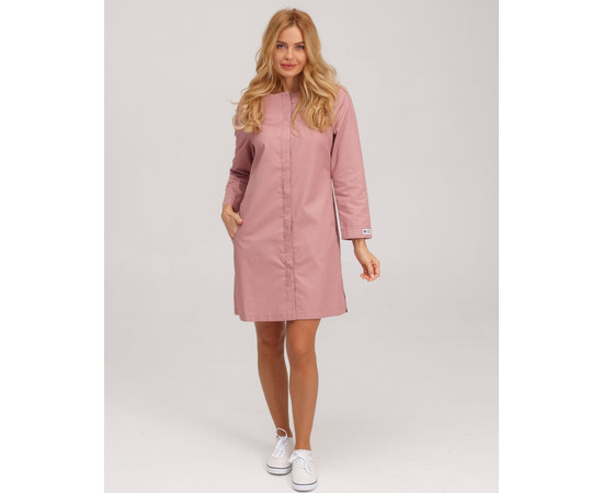 Изображение 8 Медицинский халат женский Жаклин пепельно-розовый р. 52, "БЕЛЫЙ ХАЛАТ" 391-429-679, Размер: 52, Цвет: пепельно-розовый