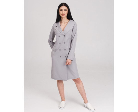 Зображення 8 Медичний жіночий халат Моніка сірий р. 44, "БІЛИЙ ХАЛАТ" 356-328-677, Розмір: 44, Цвет: сірий