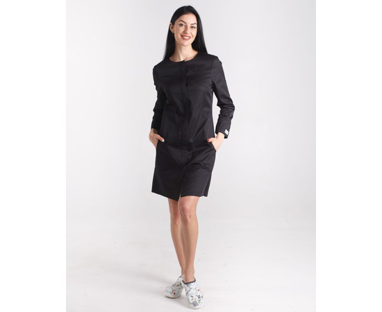 Зображення 8 Жіночий жіночий халат Жаклін чорний р. 42, "БІЛИЙ ХАЛАТ" 391-321-677, Розмір: 42, Цвет: чорний