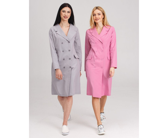 Зображення 9 Медичний жіночий халат Моніка сірий р. 54, "БІЛИЙ ХАЛАТ" 356-328-677, Розмір: 54, Цвет: сірий