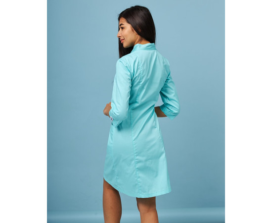 Зображення 2 Медичний жіночий халат Сакура м'ятний-сірий р. 40, "БІЛИЙ ХАЛАТ" 160-356-678, Розмір: 40, Цвет: м'ятний-сірий