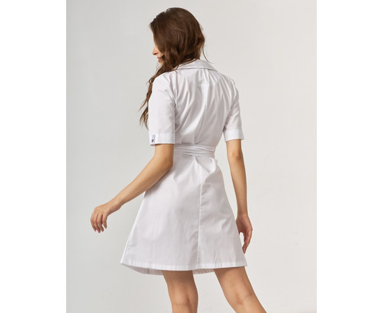 Изображение 2 Медицинский халат женский Токио на пуговицах белый р. 48, "БЕЛЫЙ ХАЛАТ" 162-324-677, Размер: 48, Цвет: белый