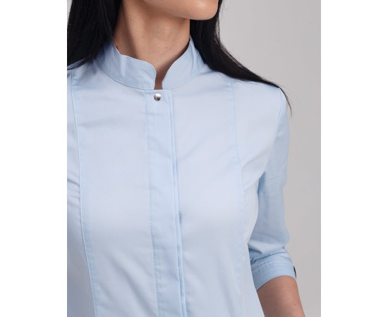 Зображення 4 Медичний жіночий халат Сакура блакитний р. 52, "БІЛИЙ ХАЛАТ" 160-462-678, Розмір: 52, Цвет: блакитний