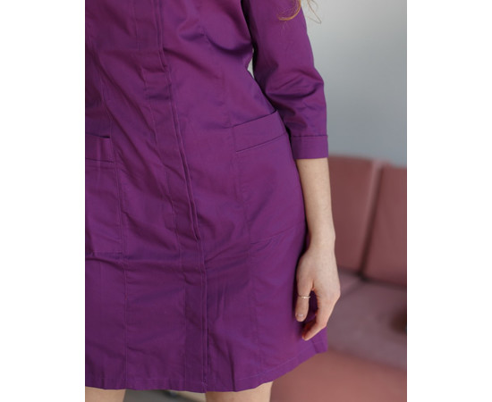 Зображення 4 Медичний жіночий халат Сакура фіолетовий р. 42, "БІЛИЙ ХАЛАТ" 160-335-678, Розмір: 42, Цвет: фиолетовый