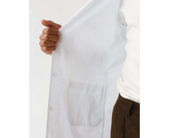 Зображення 5 Халат медичний чоловічий Київ білий р. 46, "БІЛИЙ ХАЛАТ" 403-324-677, Розмір: 46, Цвет: білий