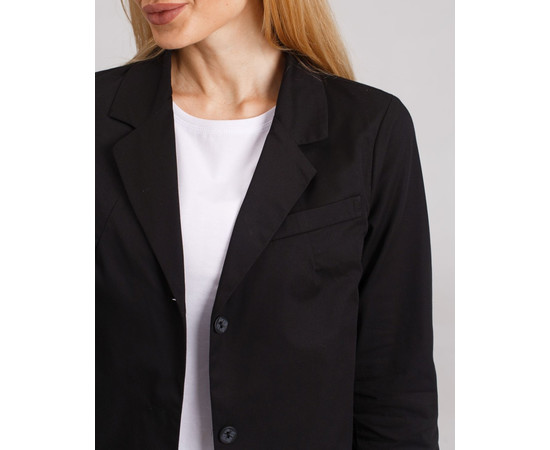 Изображение 5 Халат медицинский женский Киев черный р. 46, "БЕЛЫЙ ХАЛАТ" 431-321-677, Размер: 46, Цвет: черный