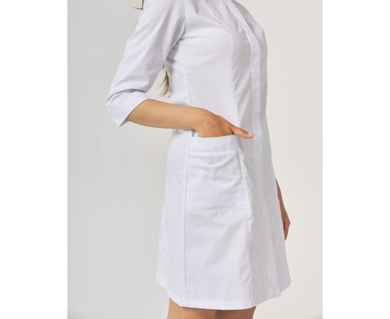 Изображение 5 Медицинский халат женский Сакура белый р. 46, "БЕЛЫЙ ХАЛАТ" 160-324-678, Размер: 46, Цвет: белый