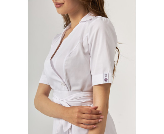 Изображение 5 Медицинский халат женский Токио на пуговицах белый р. 40, "БЕЛЫЙ ХАЛАТ" 162-324-677, Размер: 40, Цвет: белый