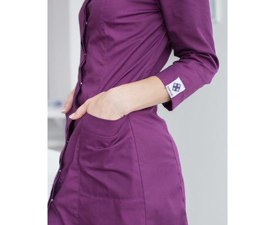 Зображення 5 Медичний жіночий халат Сакура фіолетовий р. 42, "БІЛИЙ ХАЛАТ" 160-335-678, Розмір: 42, Цвет: фиолетовый