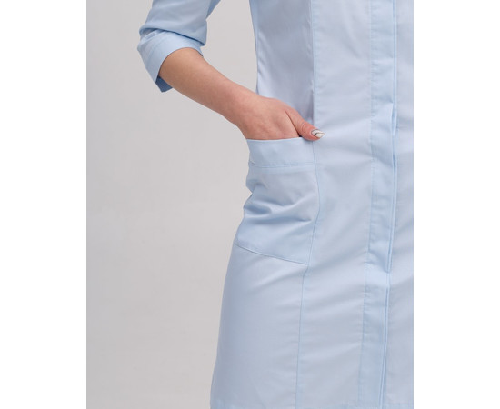 Зображення 5 Медичний жіночий халат Сакура блакитний р. 40, "БІЛИЙ ХАЛАТ" 160-462-678, Розмір: 40, Цвет: блакитний