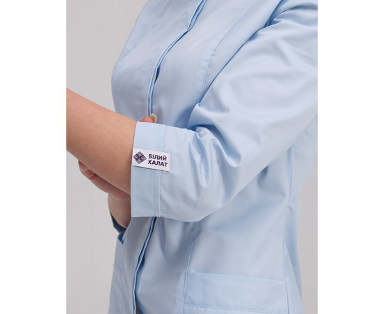 Зображення 6 Медичний жіночий халат Сакура блакитний р. 44, "БІЛИЙ ХАЛАТ" 160-462-678, Розмір: 44, Цвет: блакитний