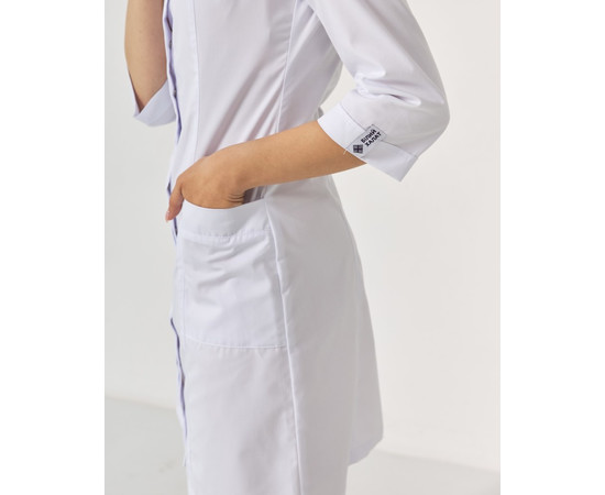 Изображение 8 Медицинский халат женский Сакура белый р. 46, "БЕЛЫЙ ХАЛАТ" 160-324-678, Размер: 46, Цвет: белый