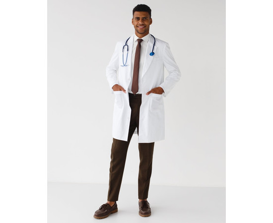 Изображение 9 Халат медицинский мужской Киев белый р. 54, "БЕЛЫЙ ХАЛАТ" 403-324-677, Размер: 54, Цвет: белый